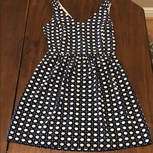 Blue and White Dress